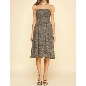 NEW PINCH ella leopard midi dress in leopard